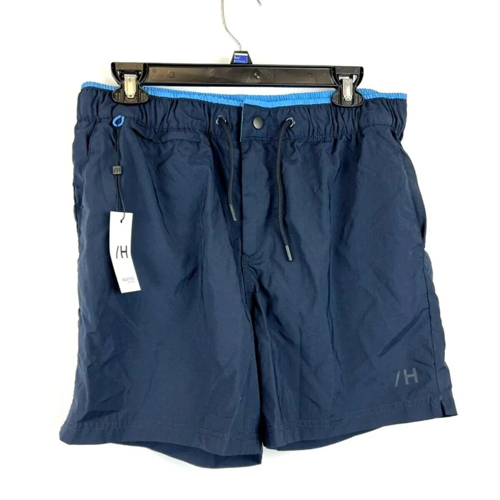 Selected Homme Mens Flex Swim Shorts Navy Size Medium